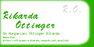 rikarda ottinger business card